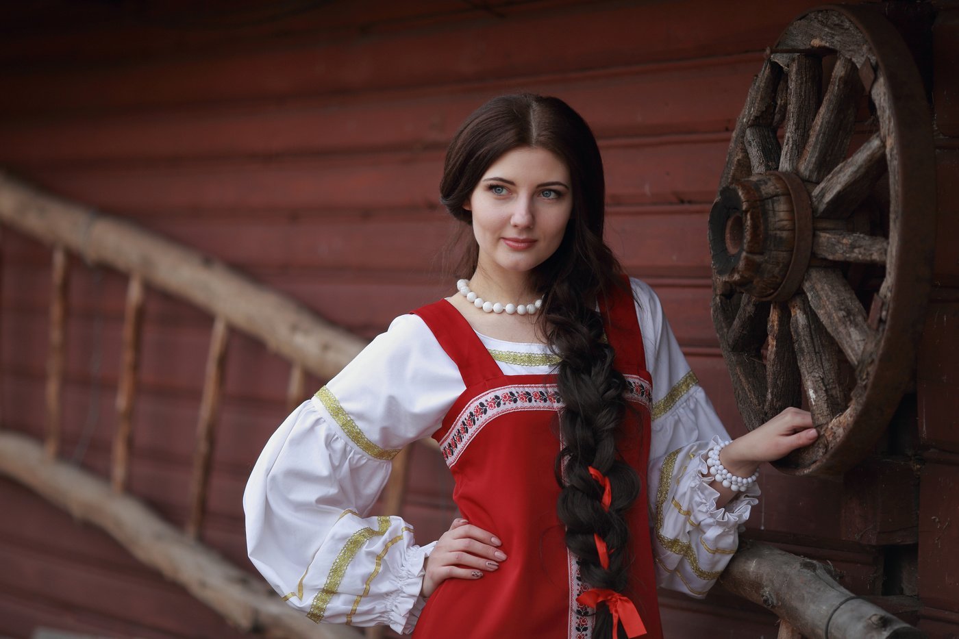 Girls in Slavic costumes in Cantho