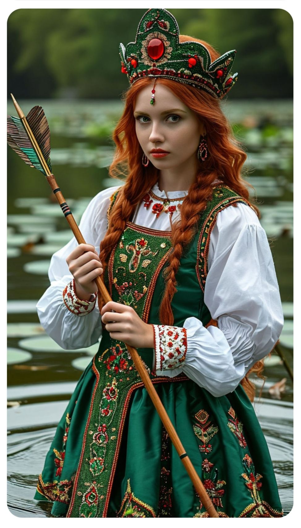 Nude girl Girls in Slavic costumes in Cantho